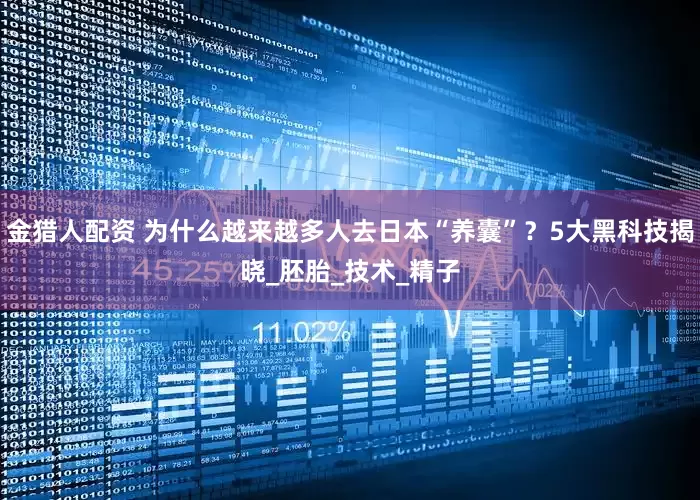 金猎人配资 为什么越来越多人去日本“养囊”？5大黑科技揭晓_胚胎_技术_精子