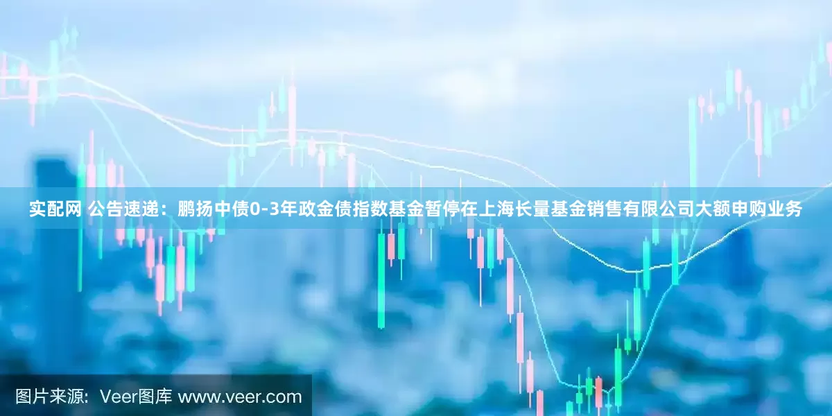 实配网 公告速递:鹏扬中债0-3年政金债指数基金暂停在上海长量基金销售有限公司大额申购业务
