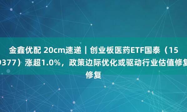 金鑫优配 20cm速递｜创业板医药ETF国泰（159377）涨超1.0%，政策边际优化或驱动行业估值修复